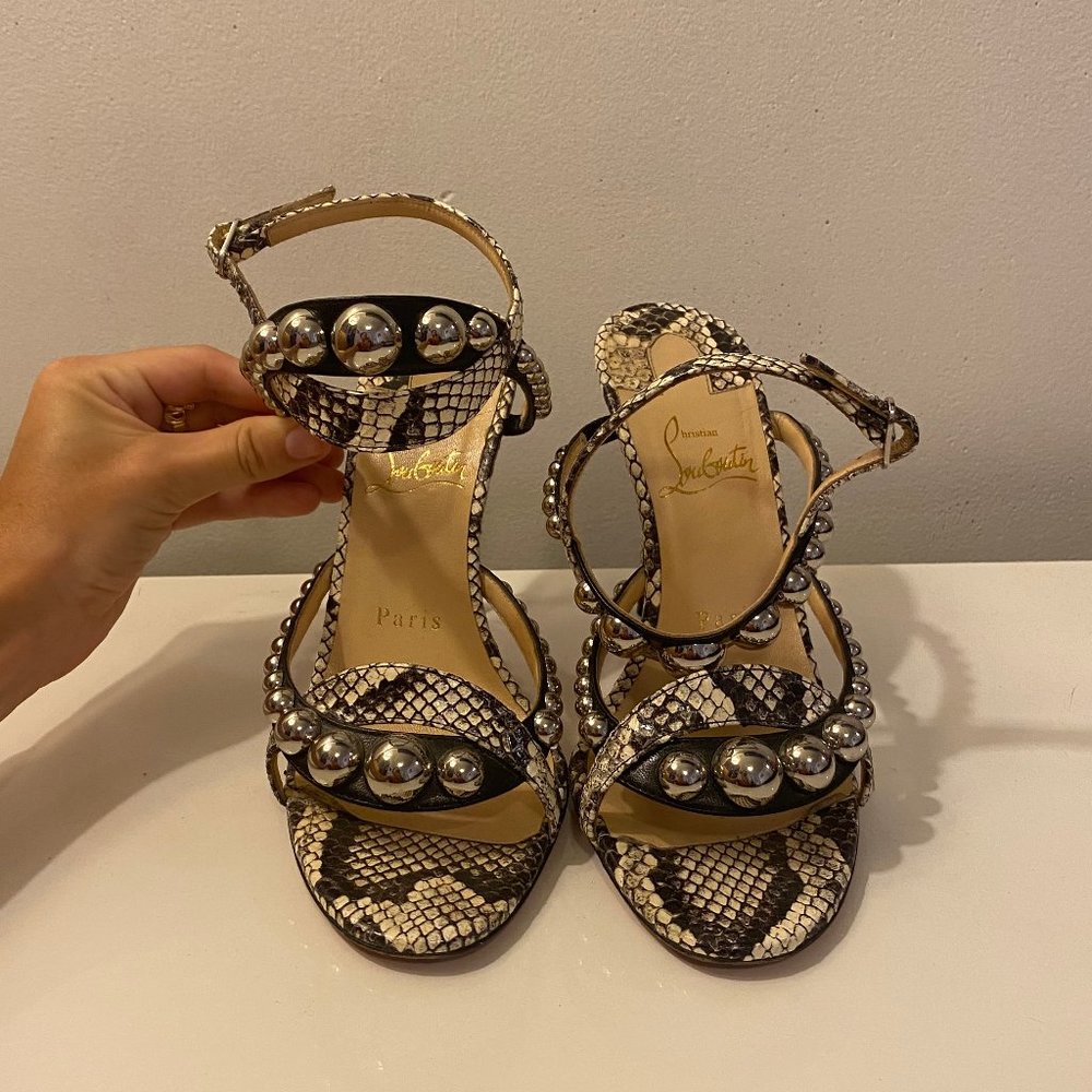Christian Louboutin Snakeskin Sandal
